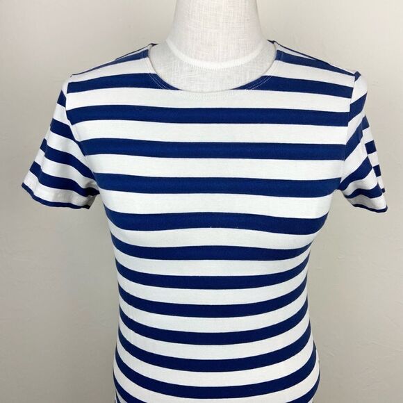 Vineyard Vines Stripe Back-Zip Short Sleeve Shirt Dress - Picture 3 of 6